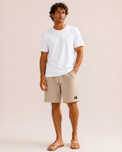 Bermudas chandal casual - 2-camel