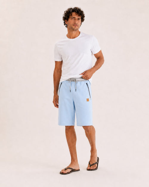 Bermudas chandal medias - 2-azul-claro