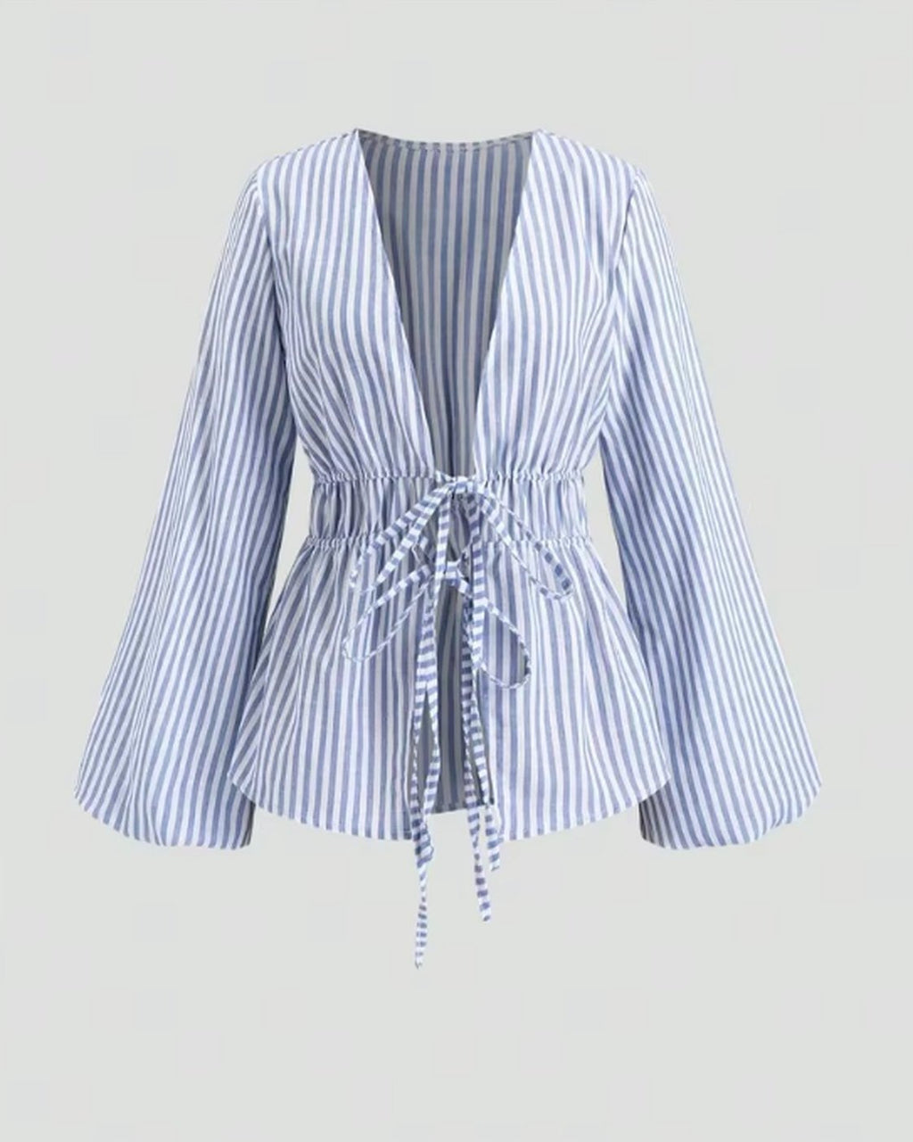 Camisa de rayas anudada - 1
