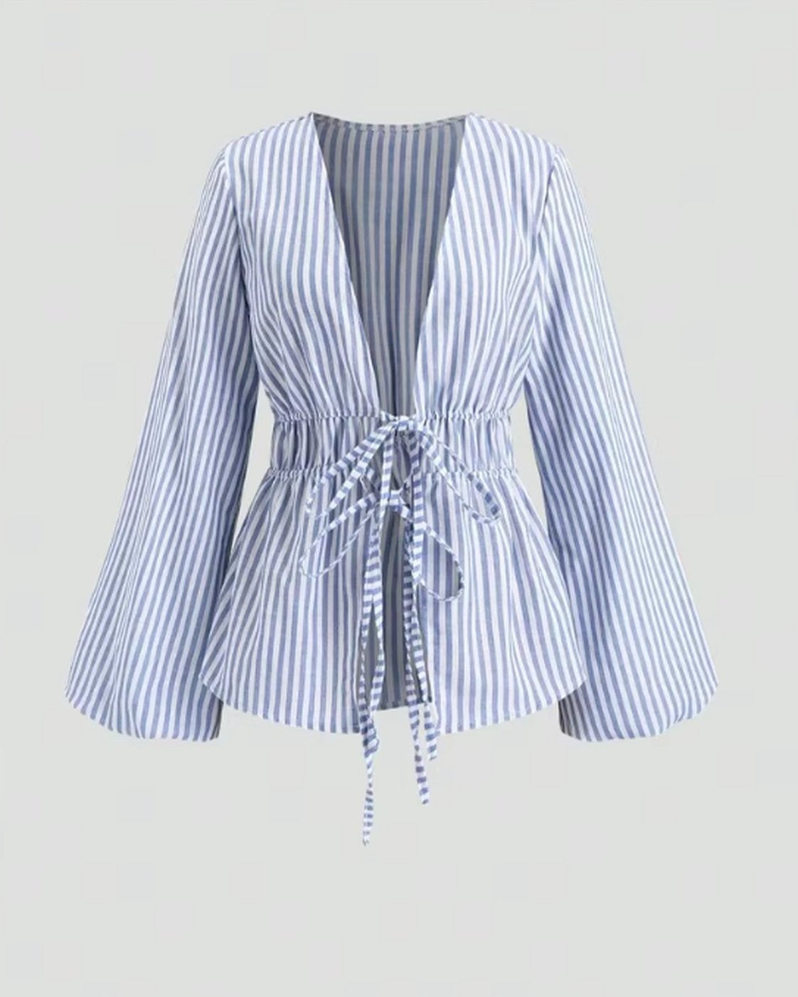 Camisa de rayas anudada - 1