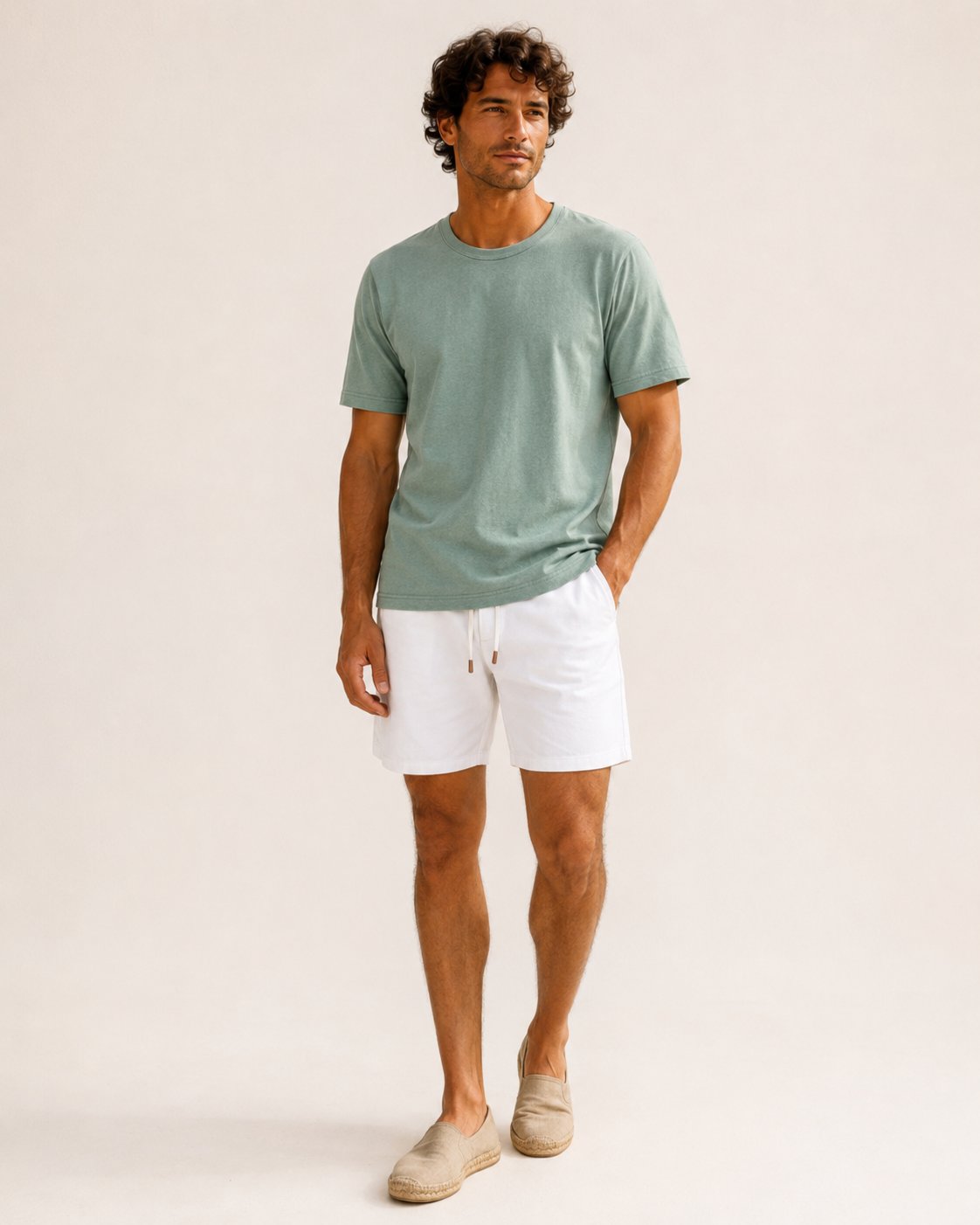 Camiseta manga corta algodón - 1-verde-pastel