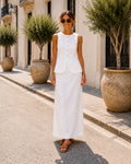 Conjunto de camisa y falda - 1-blanco