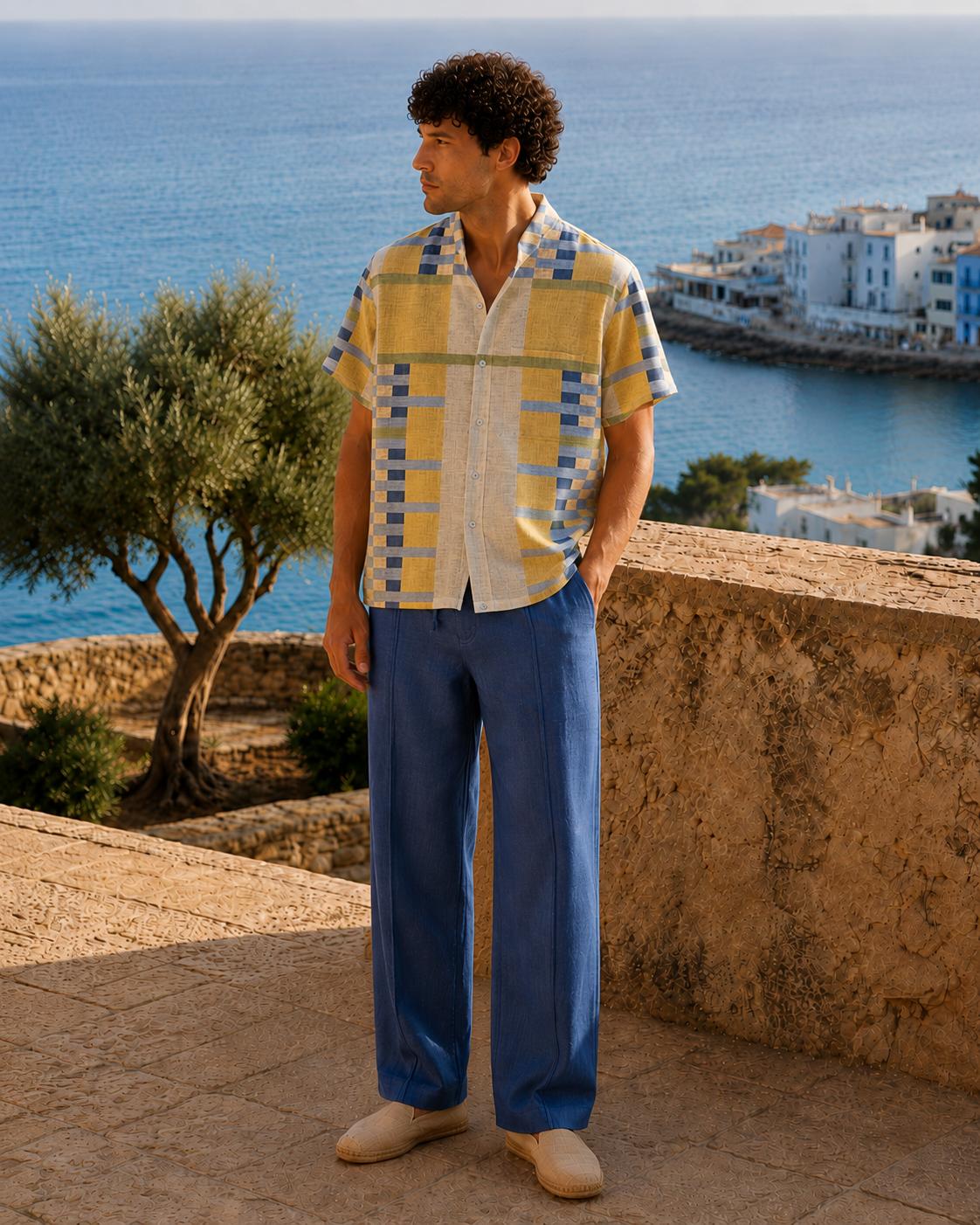 Pantalón veraniego - 1-azul-marino
