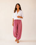 Pantalones bombachos a cuadros - 1-rojo
