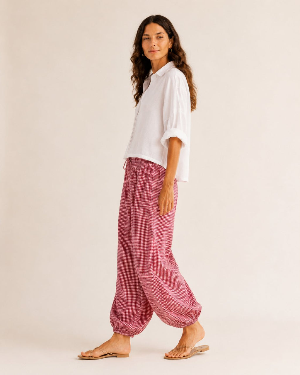 Pantalones bombachos a cuadros - 2