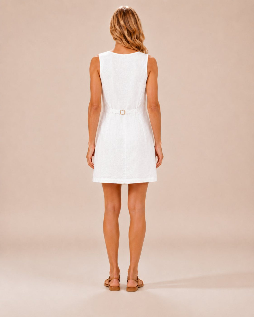 Vestido corto botones - 2